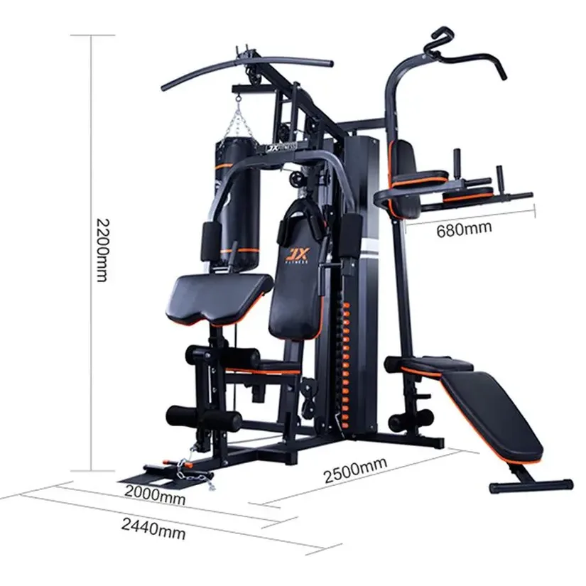 JX-DS930 Multi-Gym 3 Station Equipment with Boxing Punching Bag