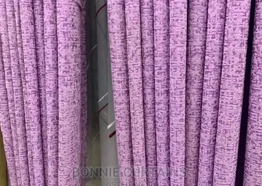 Velvet design curtains