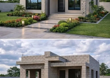 Construction of Hidden roofing design