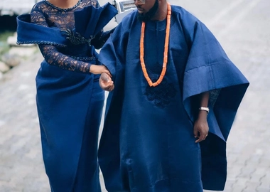 Matching couples Agbada