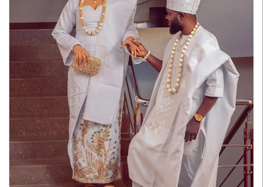 Matching couples Agbada