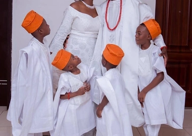 Family matching agbada