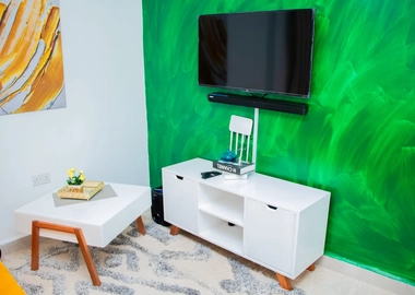 Partitioned studio