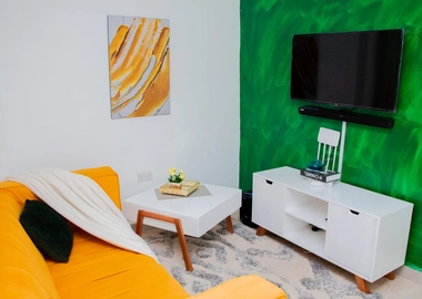 Partitioned studio