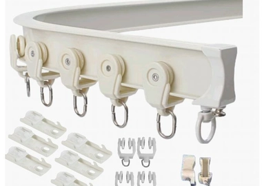 Aluminum curtain rails