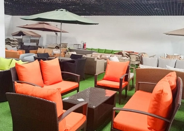 Rattan outdoor 7 seaters sofa