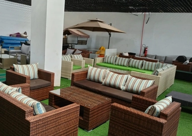 Rattan outdoor 7 seaters patio sofa