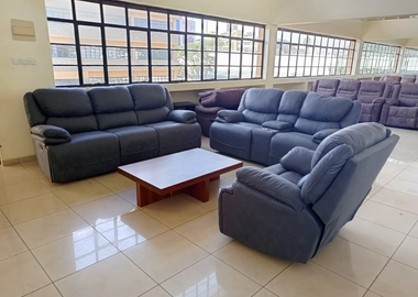 6 seater king size recliners fabric material