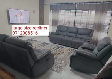 King size gray recliners imported microfabric material