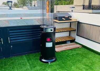 Cylindrical gas patio heater