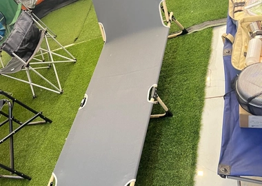 Portable foldable camping bed