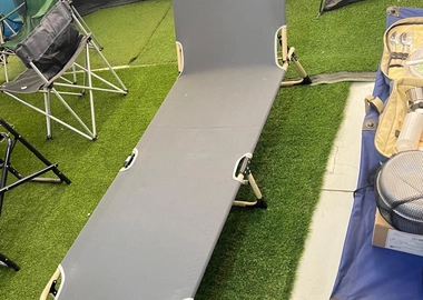 Portable foldable camping bed