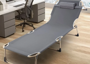 Portable foldable camping bed