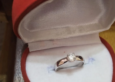 Silver wedding rings