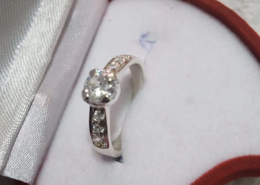 Silver wedding rings