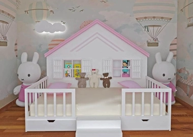 Toddler house bed