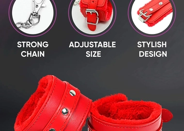 Leather faux BONDAGE SEX TOY HAND cuffs