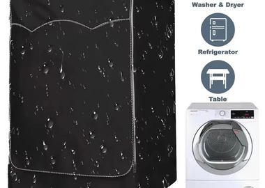 Black Washing machine cover