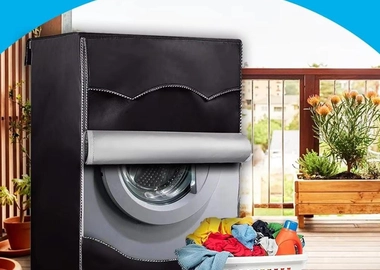 Black Washing machine cover