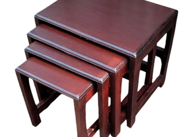 Wooden nesting tables