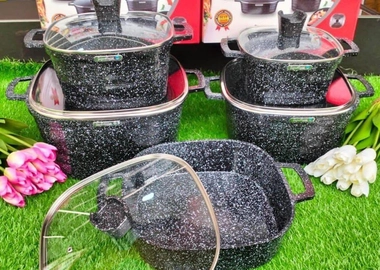10PCS Signature square granite cookware