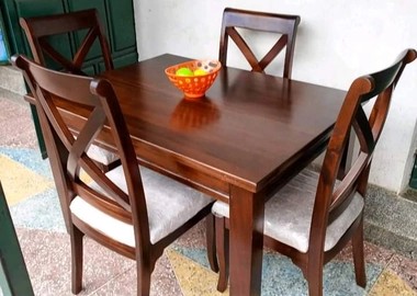 Mahogany 4 seater dining set