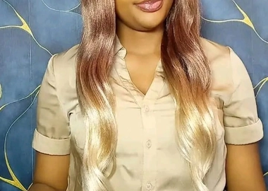 Closure semi human body wave wig