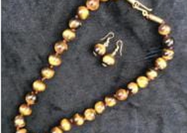 Tiger eye stone necklace