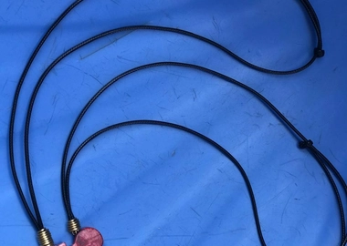 African coral stone necklace