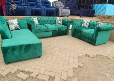 Green designer sofa set