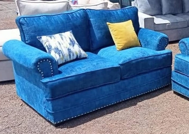 Blue designer sofa