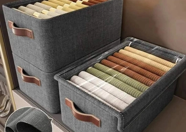 *Foldable Wardrobe /Closet Clothes Organizer with  Cover*   ✅ *Foldable OXford Fabric closet storage