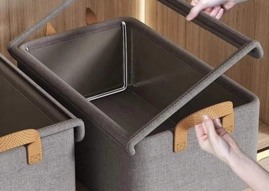 *Foldable Wardrobe /Closet Clothes Organizer with  Cover*   ✅ *Foldable OXford Fabric closet storage