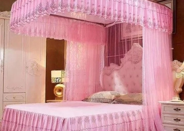 2 stand mosquito net with rails