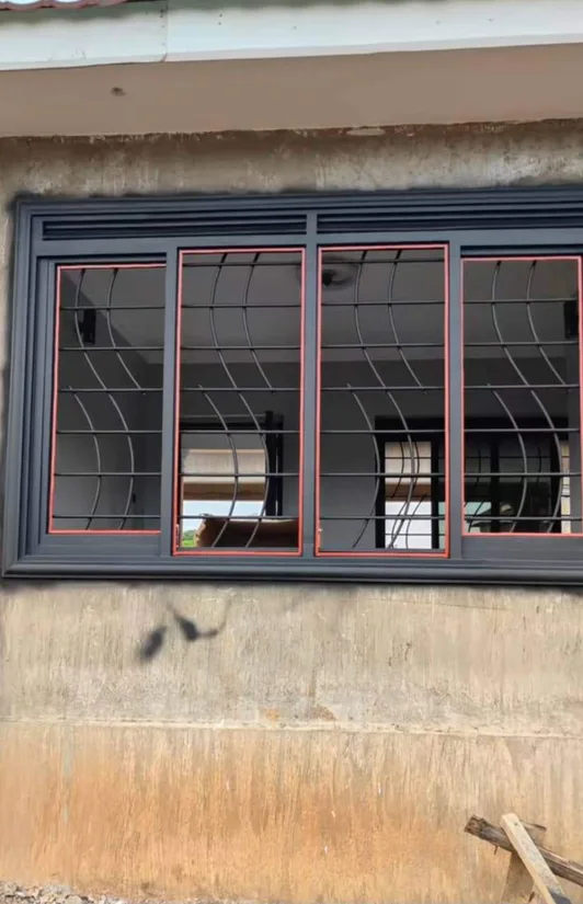 Designer steel window frame