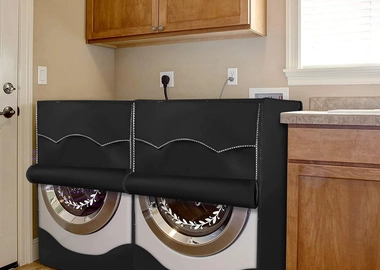 Black Washing machine cover