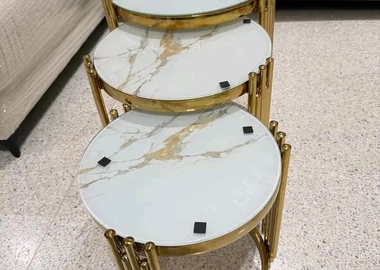 Elegant Nesting Marble Tables – Ksh 25,000