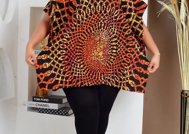 High low Ankara top