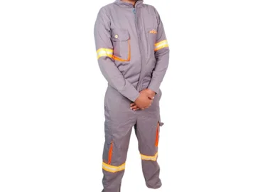 Grey reflective overall