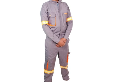 Grey reflective overall