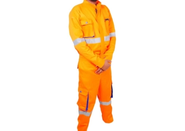 Orange reflective overall