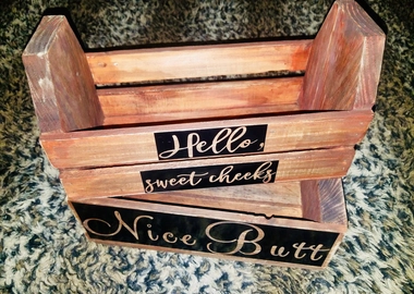 Rustic box holder
