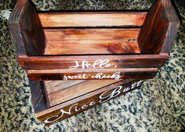 Rustic box holder