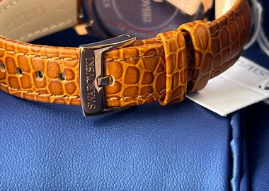 Swarovski leather design watch