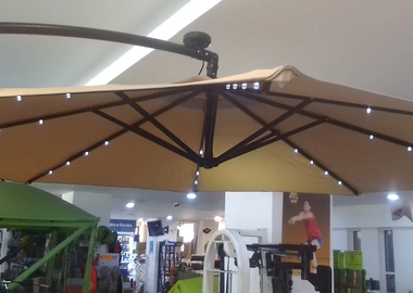 New arrival outdoor parasol with lights