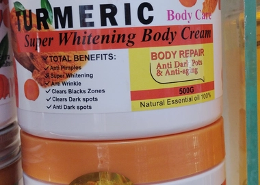 Tumeric whitening body cream