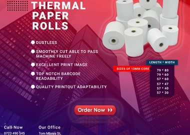 Premium Thermal Paper Rolls – Versatile Sizes for Every Need
