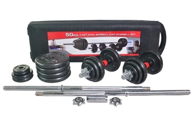 50kg Adjustable Dumbbells with storage casing