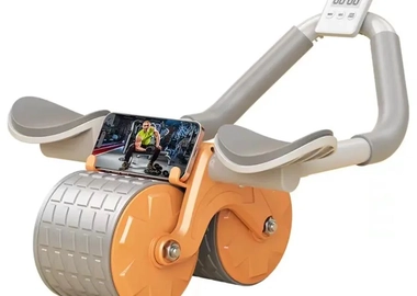 Automatic Rebound Abdominal Wheel with Elbow Support 2 in 1 Abs Roller