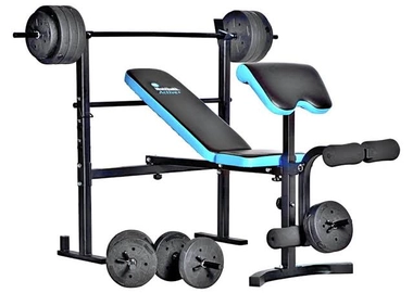 Weights bench with 50kg weights included